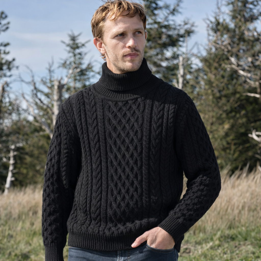 Alan | Fisherman Turtleneck Premium Knit