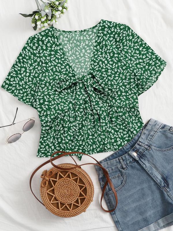 Althea | Casual Summer V-Neck Flowy Top