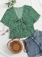 Althea | Casual Summer V-Neck Flowy Top