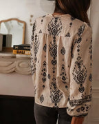 Rosie | Elegant Floral Printed Blouse Long Sleeves