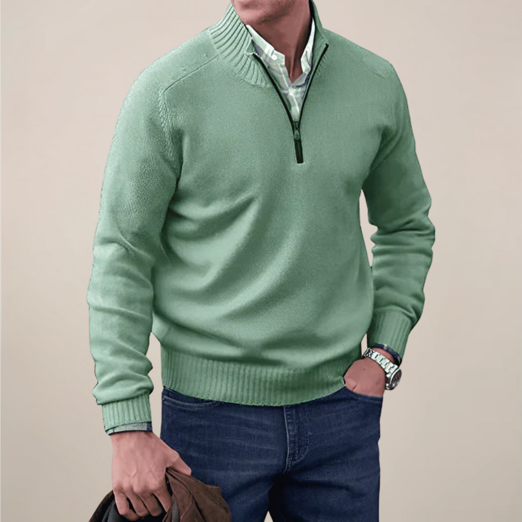 Wilm | Men’s Spring Half-Zipped Knit Sweater