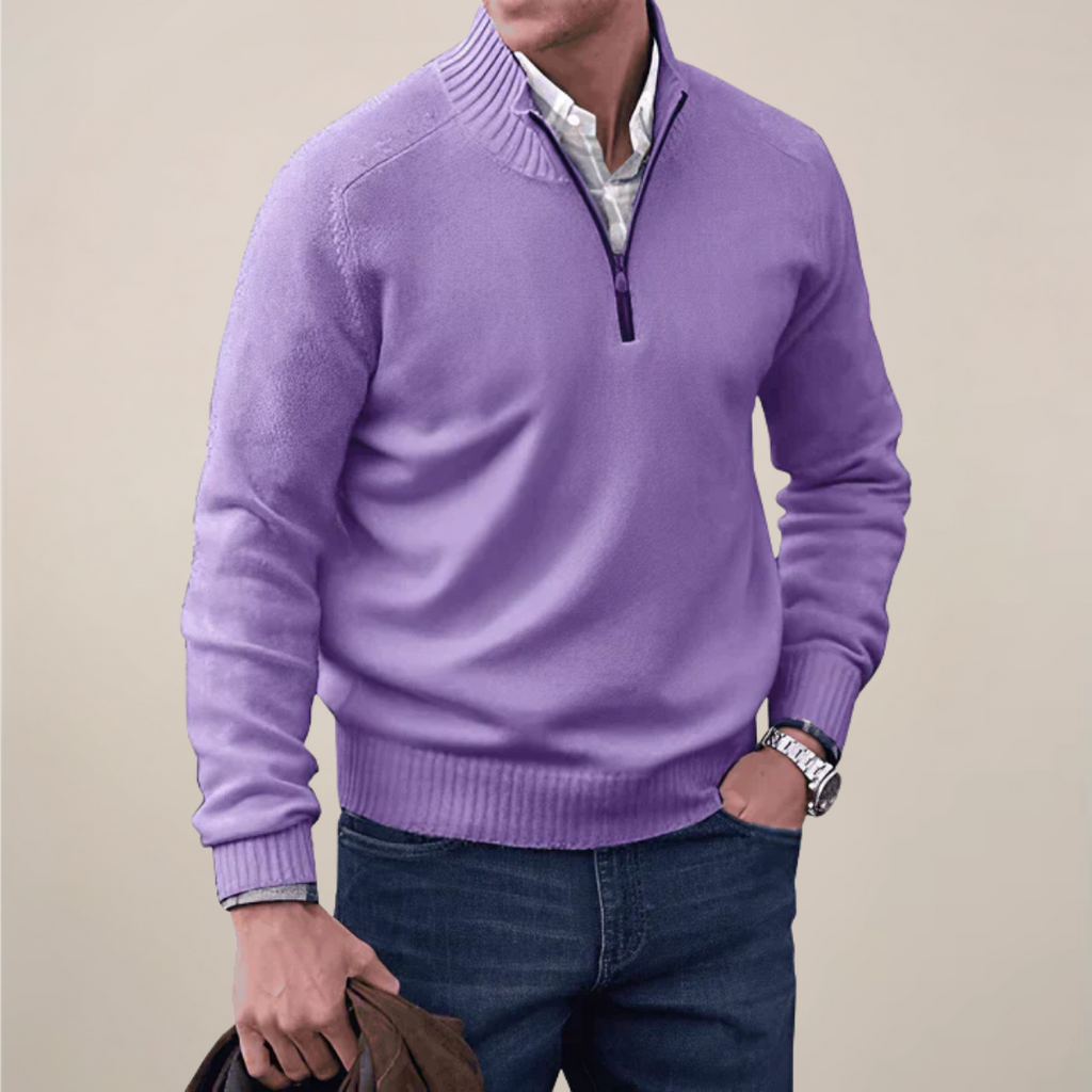 Wilm | Men’s Spring Half-Zipped Knit Sweater