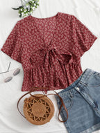 Althea | Casual Summer V-Neck Flowy Top