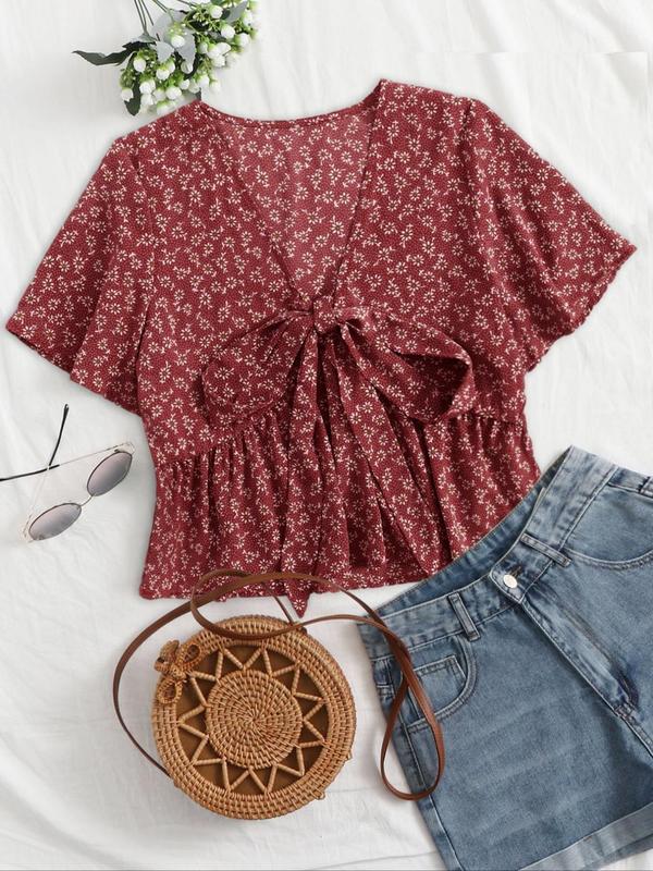 Althea | Casual Summer V-Neck Flowy Top