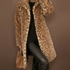 Abigail | Leopard Long Soft Jacket