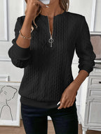 AMIE | SWEATER WITH ZIPPER