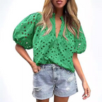 Mayumi Elegant Chic Puff Sleeve Long Sleeve Top | Sophisticated Everyday Top