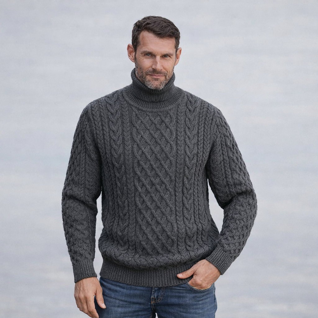 Alan | Fisherman Turtleneck Premium Knit