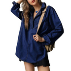 Nisha™ | Chic V-Neck Loose Fit Long-sleeve Top