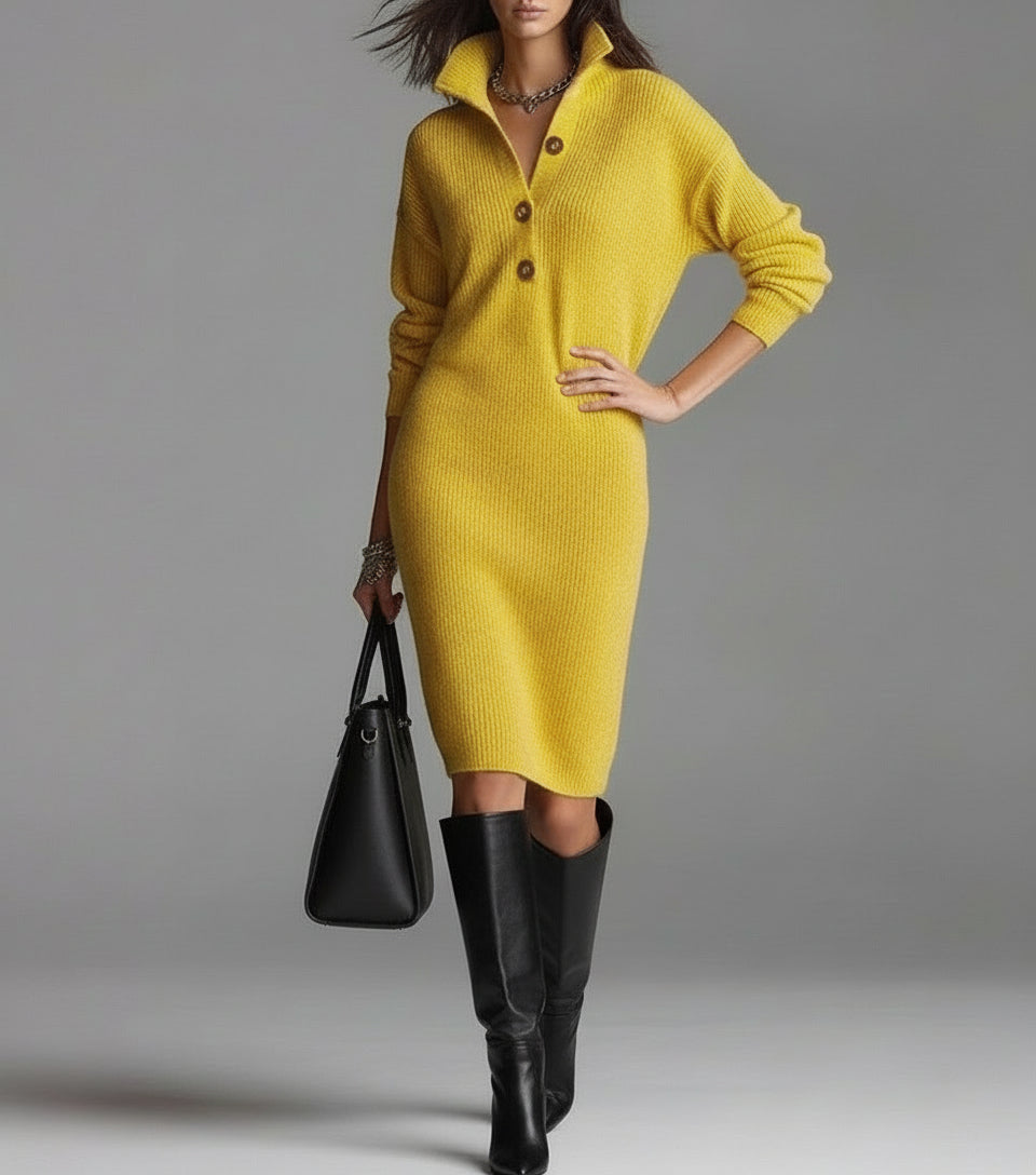 Isaline | Classic Button Dress