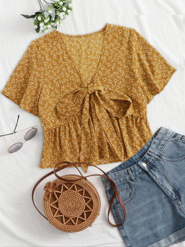 Althea | Casual Summer V-Neck Flowy Top
