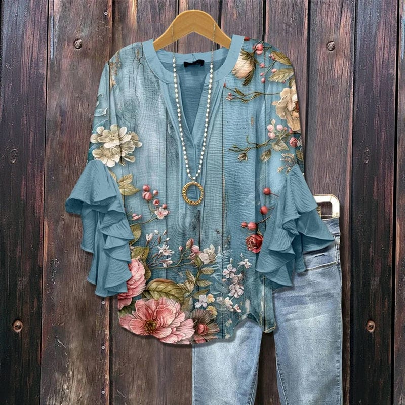 ELENORA | WHISPER RUFFLE BLOUSE