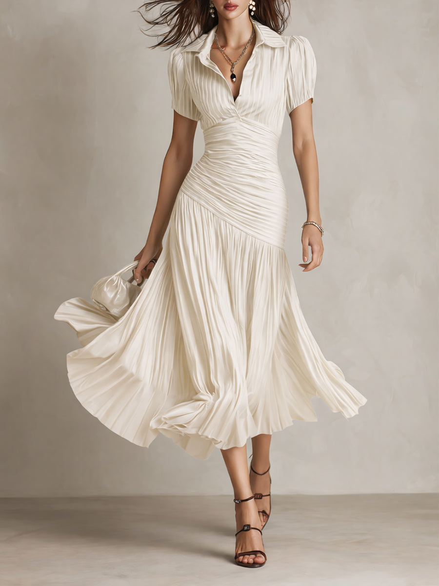 Adriana Satin Midi Dress 5