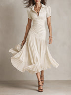 Adriana Satin Midi Dress 5