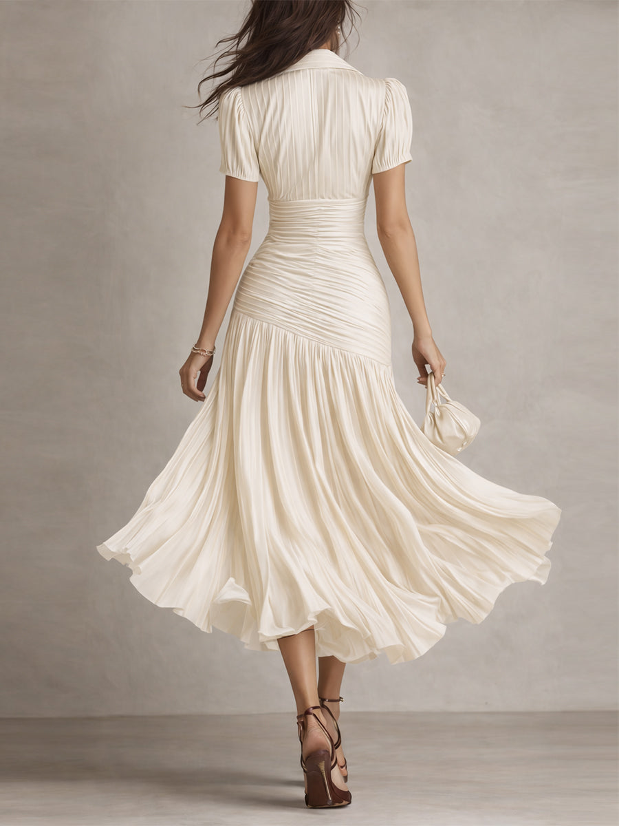 Adriana Satin Midi Dress 6