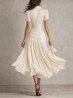 Adriana Satin Midi Dress 6