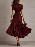 Adriana Satin Midi Dress 8