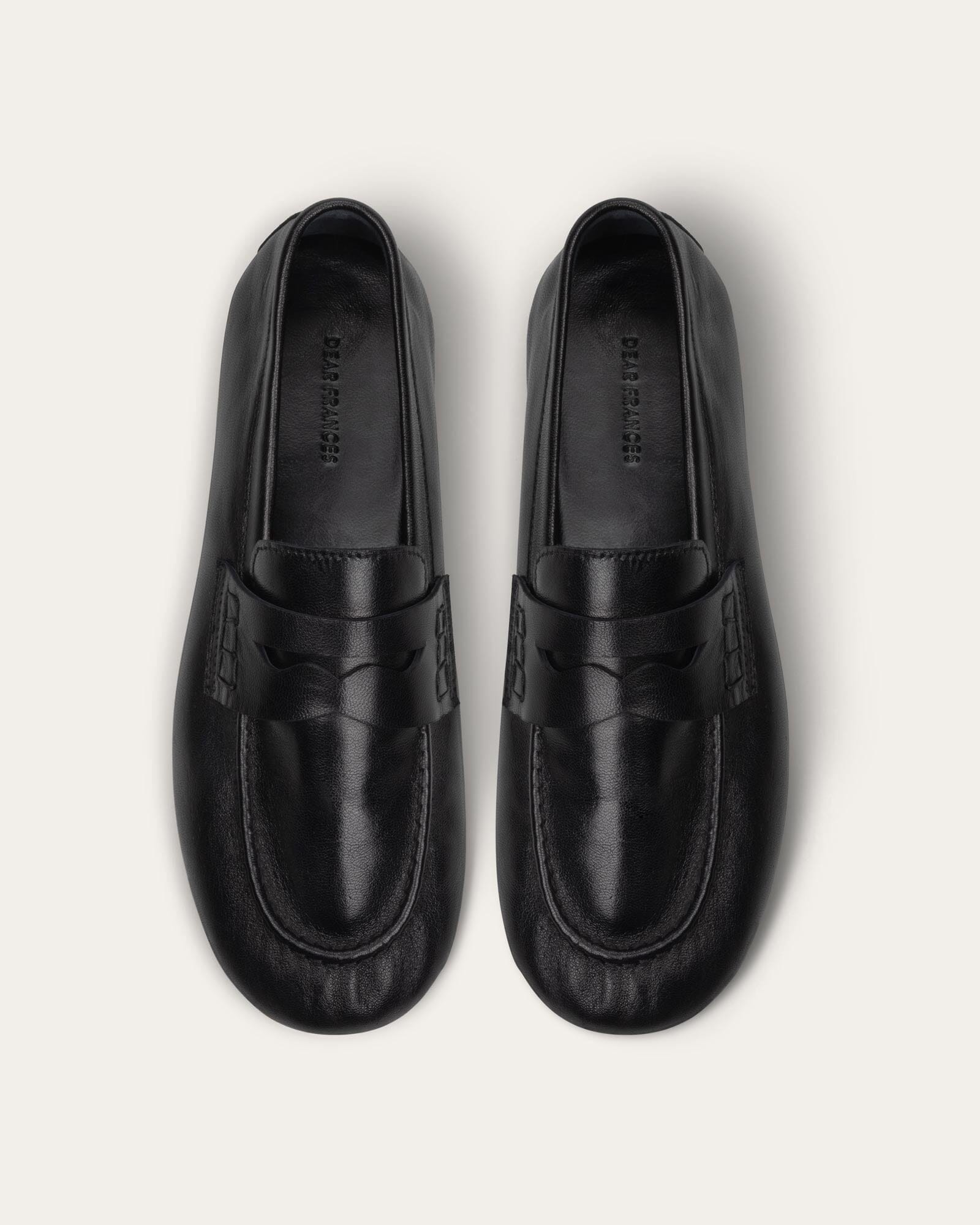Alaric Balla Loafer Black Leather Slip-On, Handmade Italian, Low Heel 1