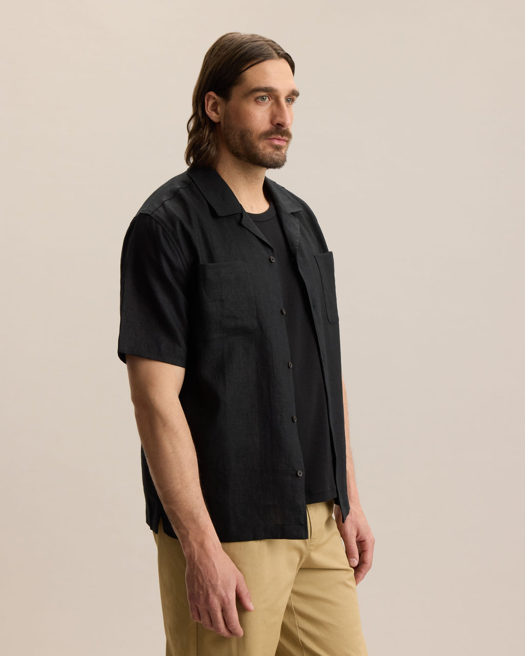 Alaric Linen Shirt Short Sleeve Relaxed Fit 1