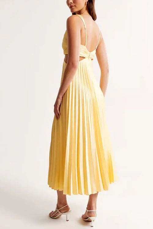 A light blue summer dress with a flowy design and floral patterns, perfect for warm weather outings. 1