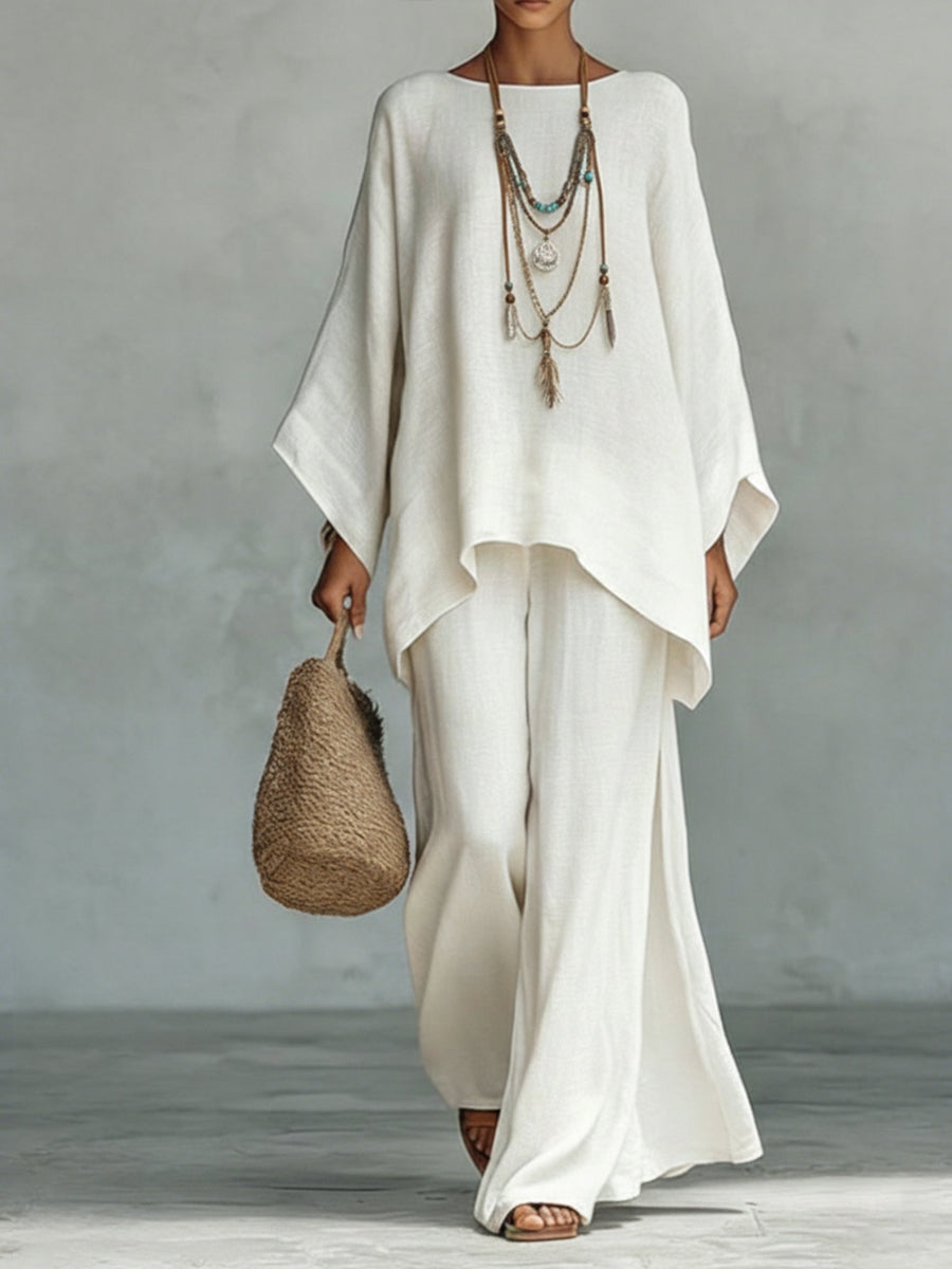 Celine women's loungewear set in soft beige, featuring a relaxed fit and minimalist design. 0