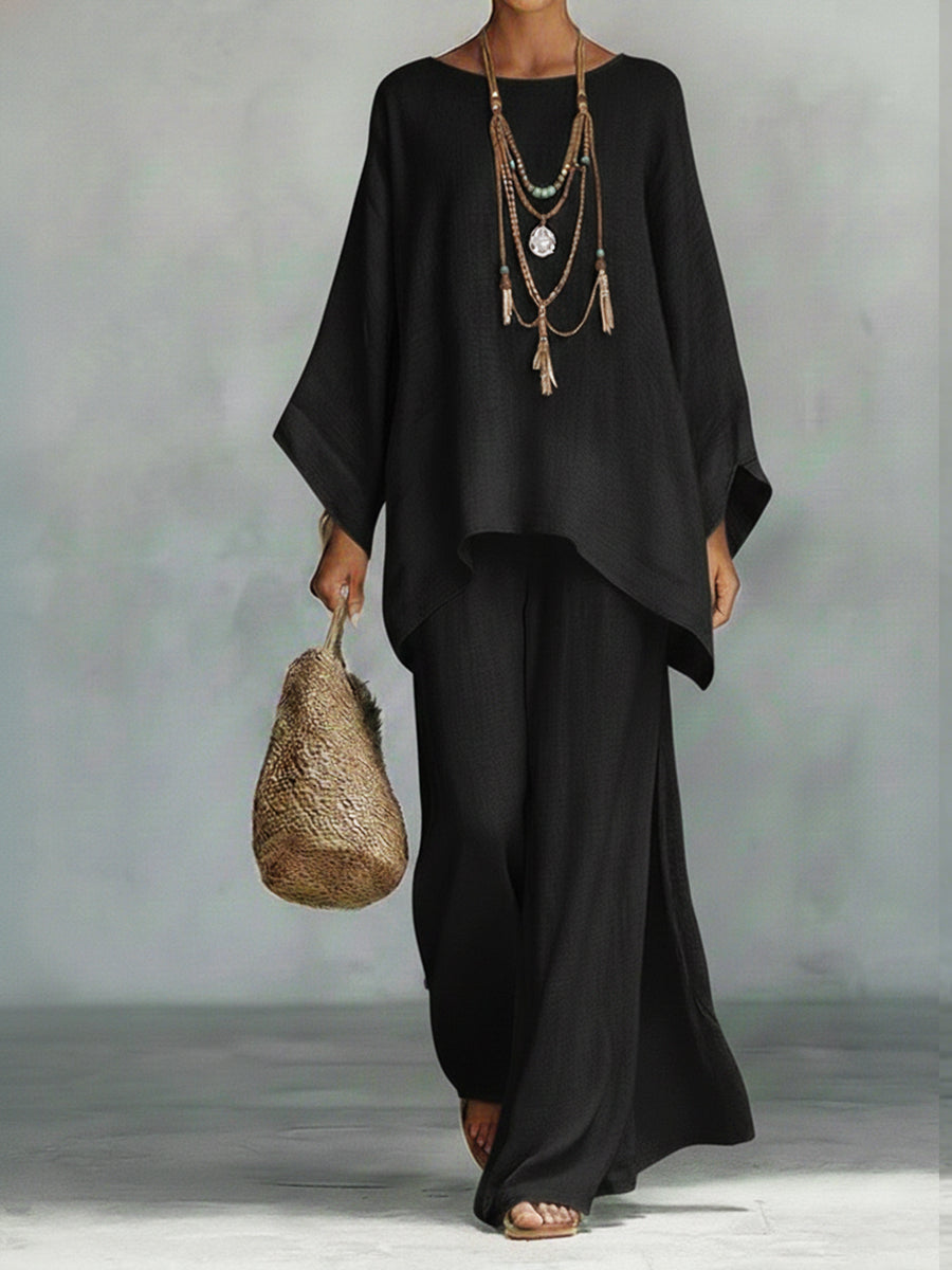 Celine women's loungewear set in soft beige, featuring a relaxed fit and minimalist design. 4