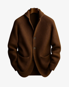 Andrew ribbed knit cardigan brown