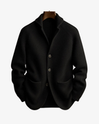 Andrew ribbed knit cardigan black