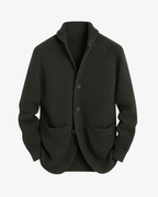 Andrew ribbed knit cardigan dark olive