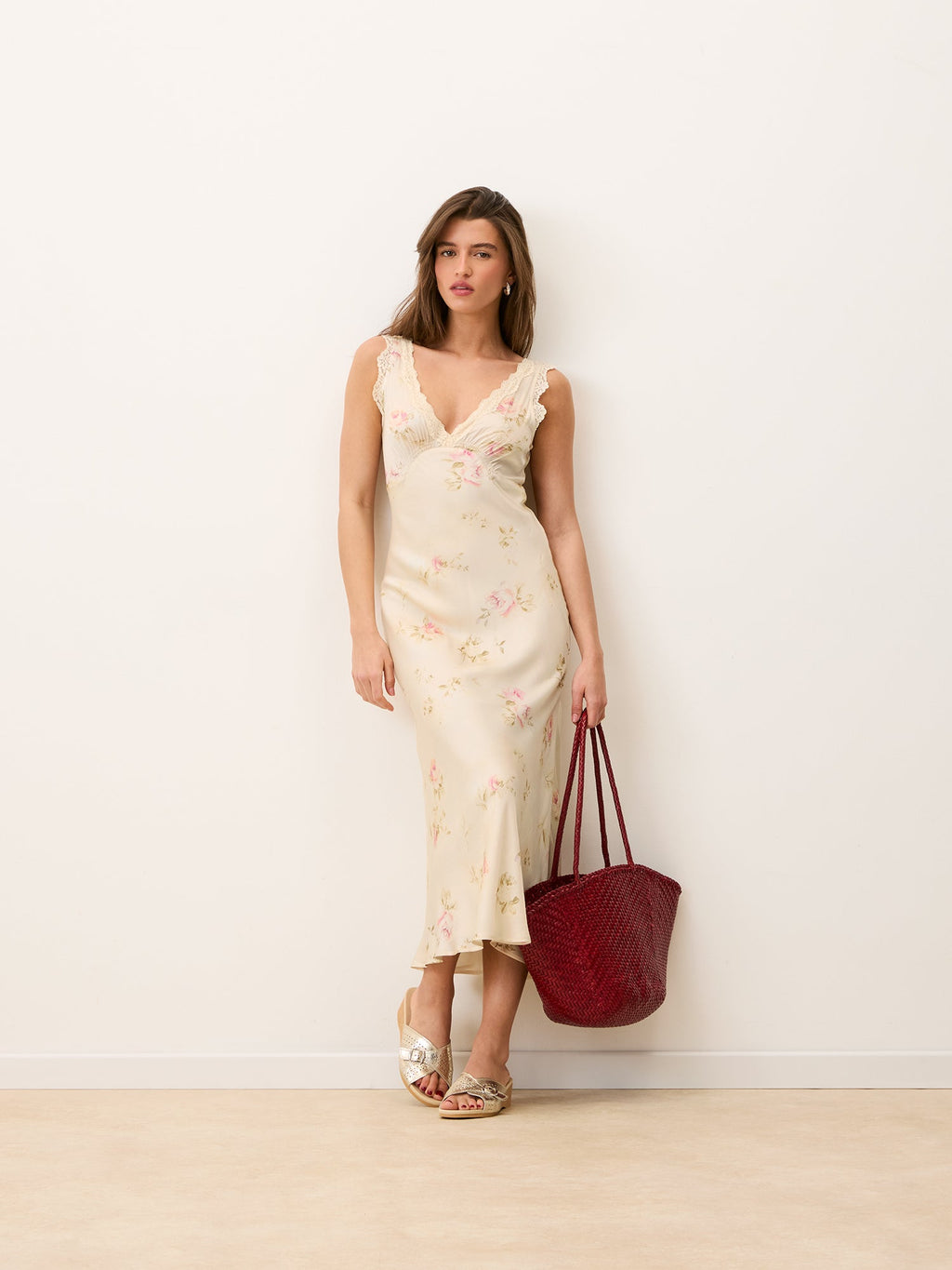 Anouk MINETTE Dress Floral Lace V-Neck Sleeveless Summer Wedding Guest 5
