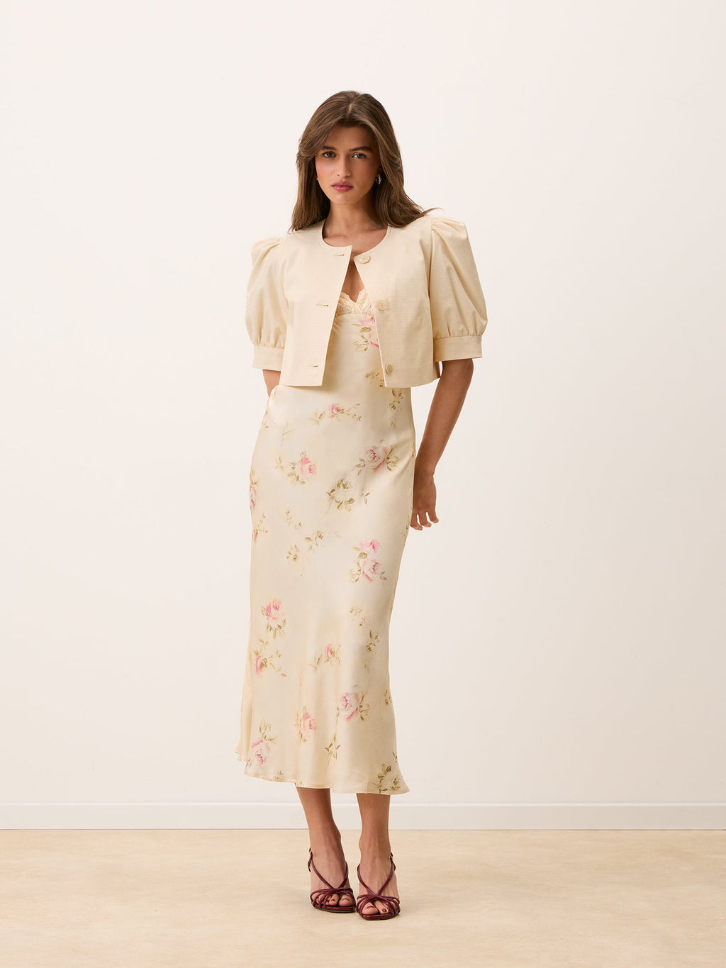 Anouk MINETTE Dress Floral Lace V-Neck Sleeveless Summer Wedding Guest 6
