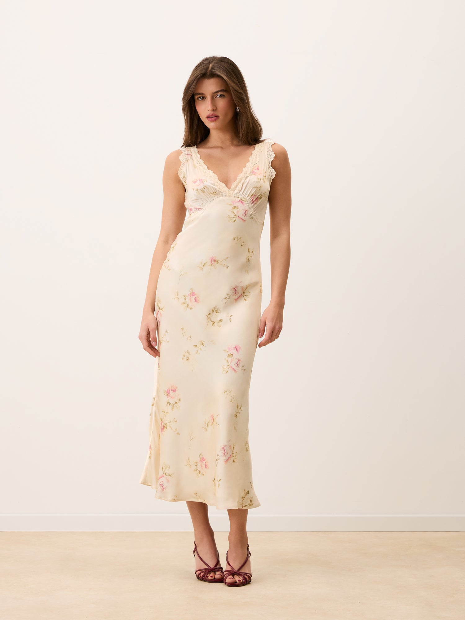 Anouk MINETTE Dress Floral Lace V-Neck Sleeveless Summer Wedding Guest 7