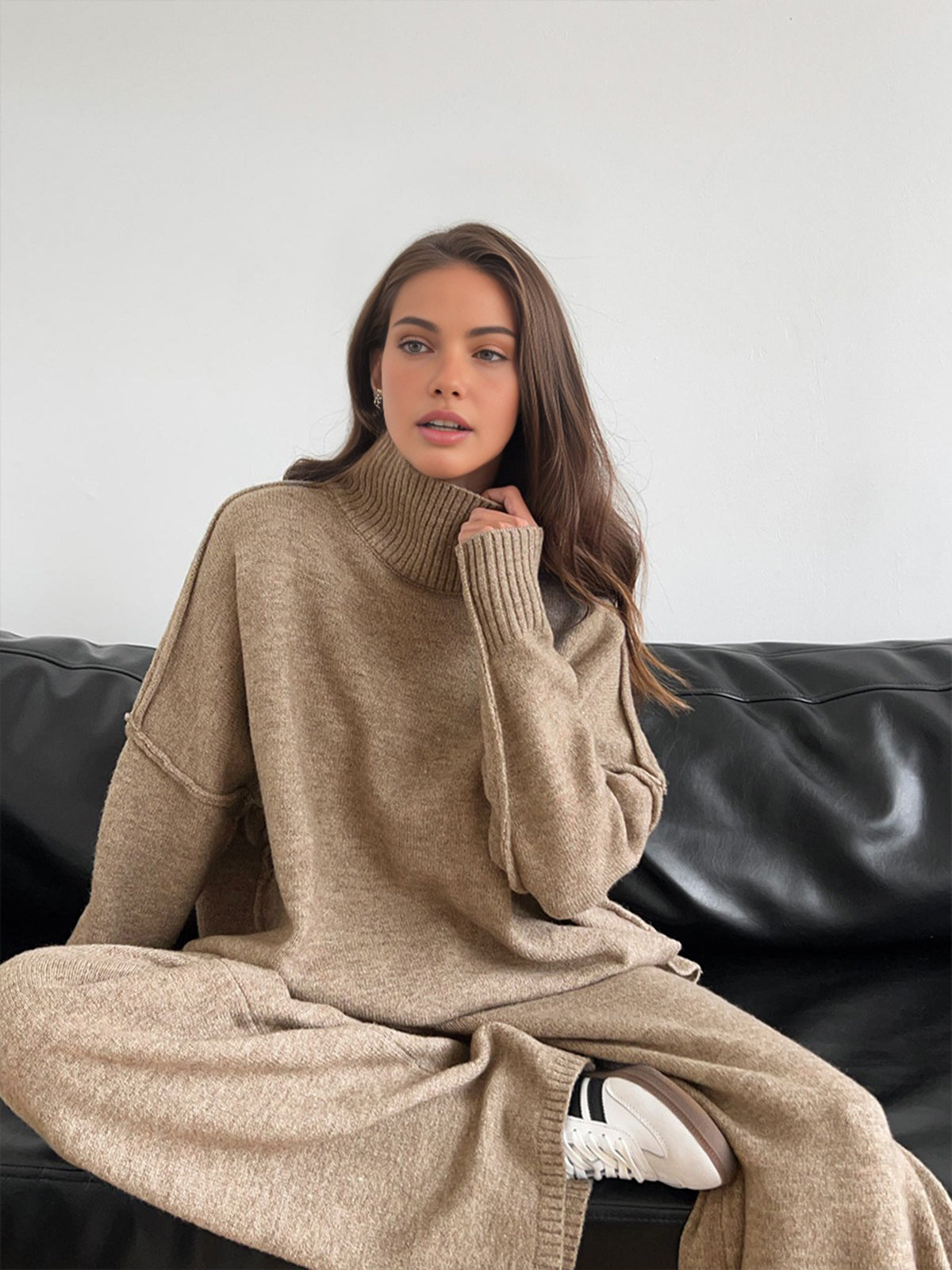 Lena | Soft Knit Turtleneck Lounge Set