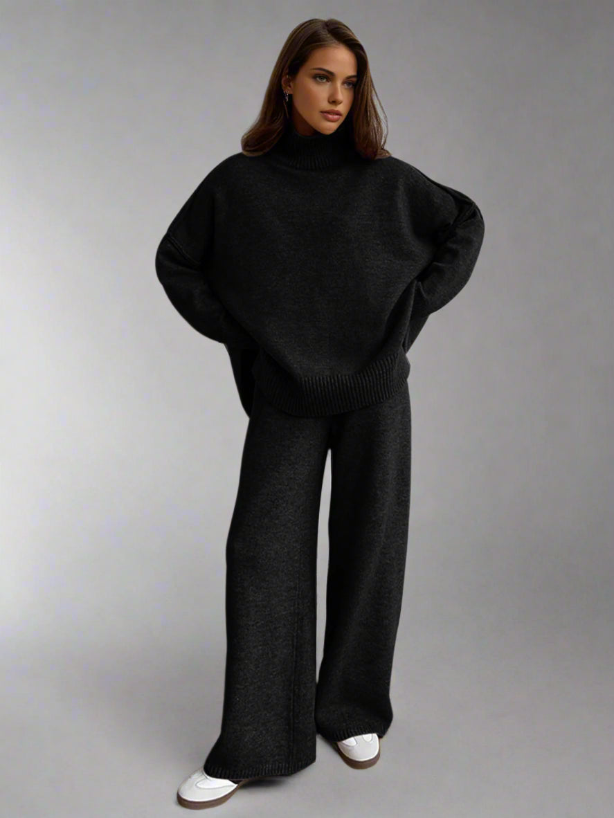 Lena | Soft Knit Turtleneck Lounge Set