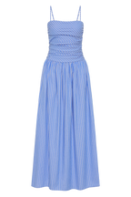 Bastien Portlligat Maxi Dress Joao Stripe Azulejo Blue 5