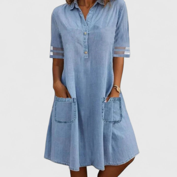 Brittany Denim Dress 0