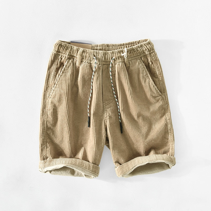 Light gray casual cotton shorts featuring a relaxed fit and adjustable drawstring. 0