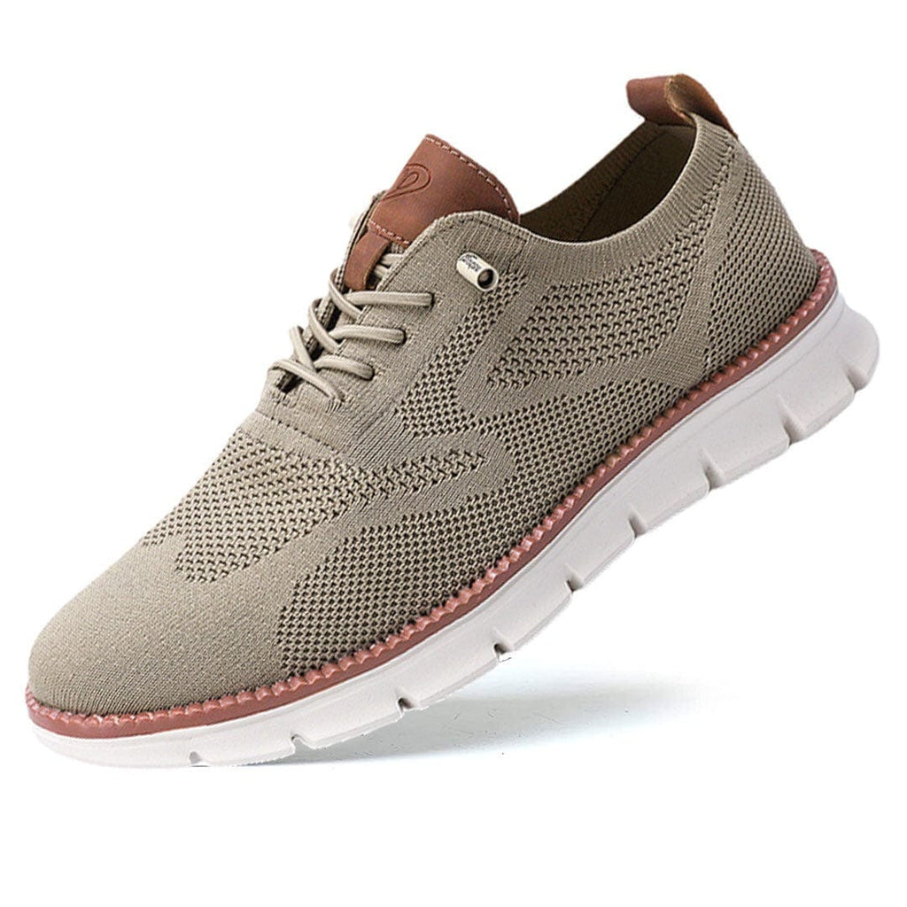 Caleb textured knit oxford shoes in navy blue, featuring a lace-up closure and a casual sneaker sole. 2