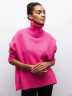 Ciara | Oversized Ribbed Turtleneck Sweater for Women