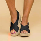 Cleo Comfort Sandals in soft beige, featuring a minimalist design with adjustable straps and a cushioned footbed. 6