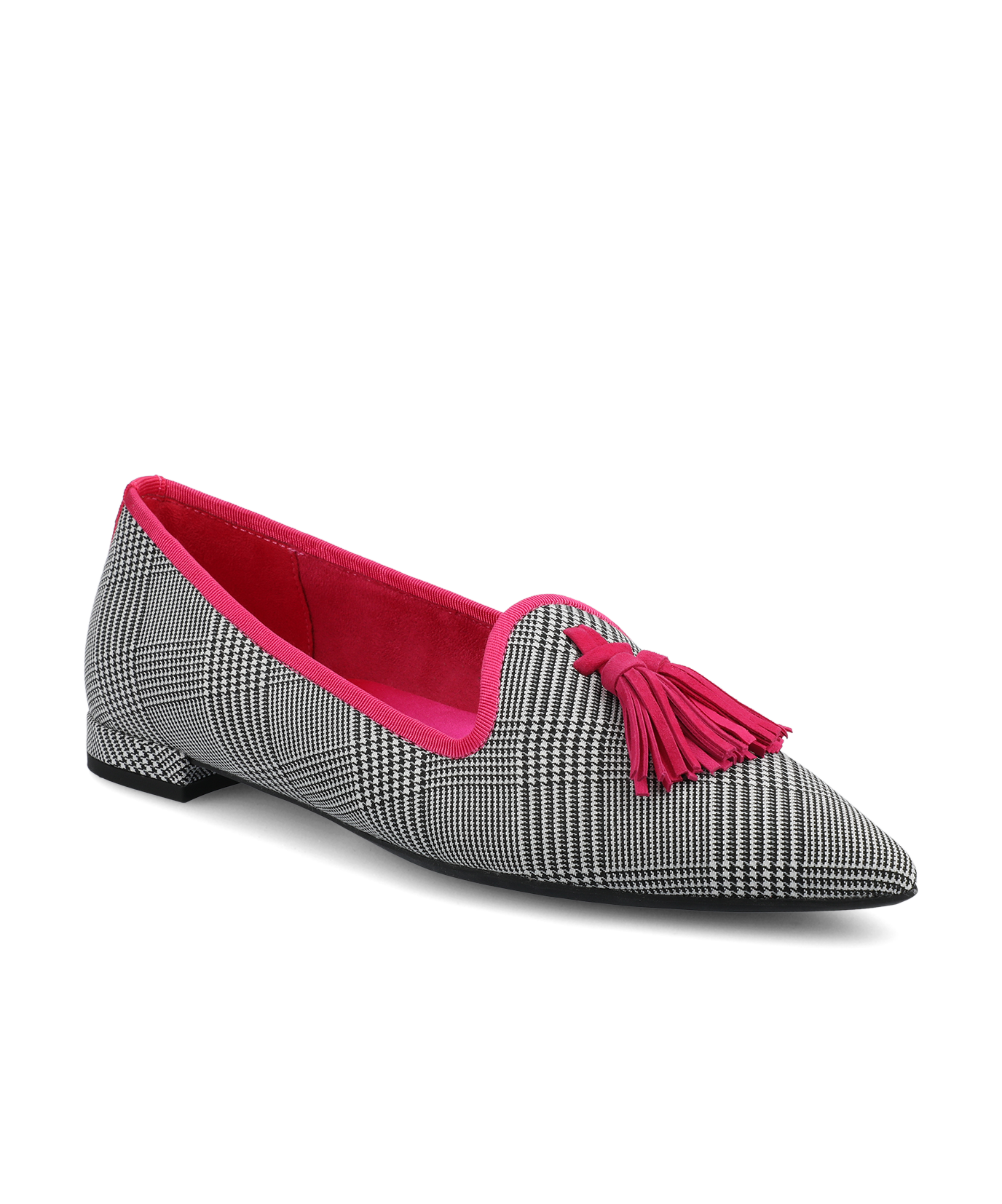 Cressida The Starfinch 15 Tassel Loafer Two Tone Plaid Pointed Toe 0