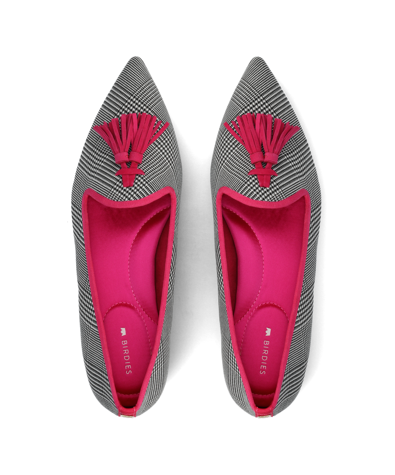 Cressida The Starfinch 15 Tassel Loafer Two Tone Plaid Pointed Toe 1