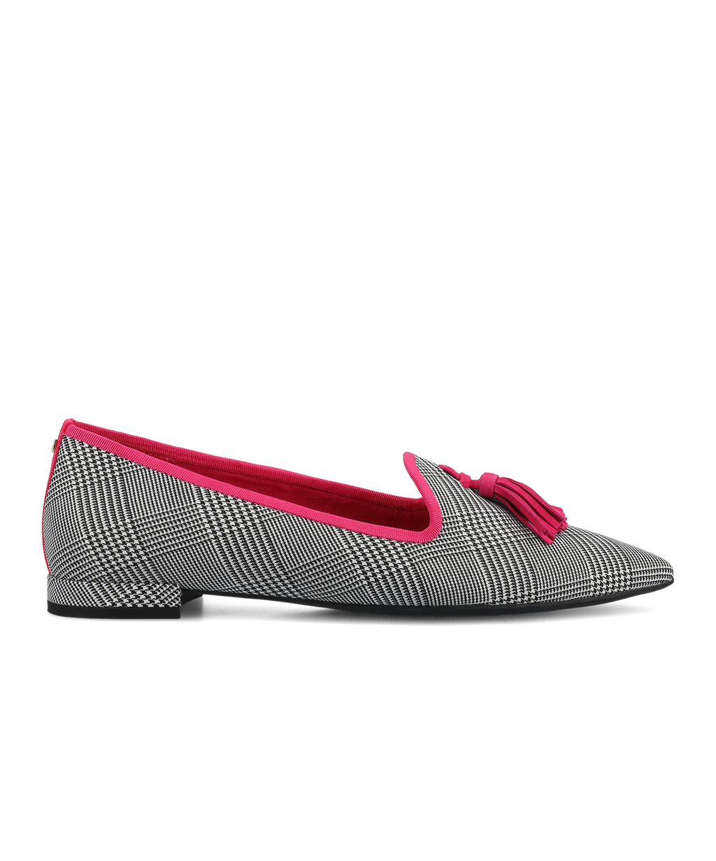 Cressida The Starfinch 15 Tassel Loafer Two Tone Plaid Pointed Toe 2