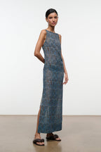 Cressida YUCA COVERUP DRESS Sheer Chiffon Maxi with Shell Print 1