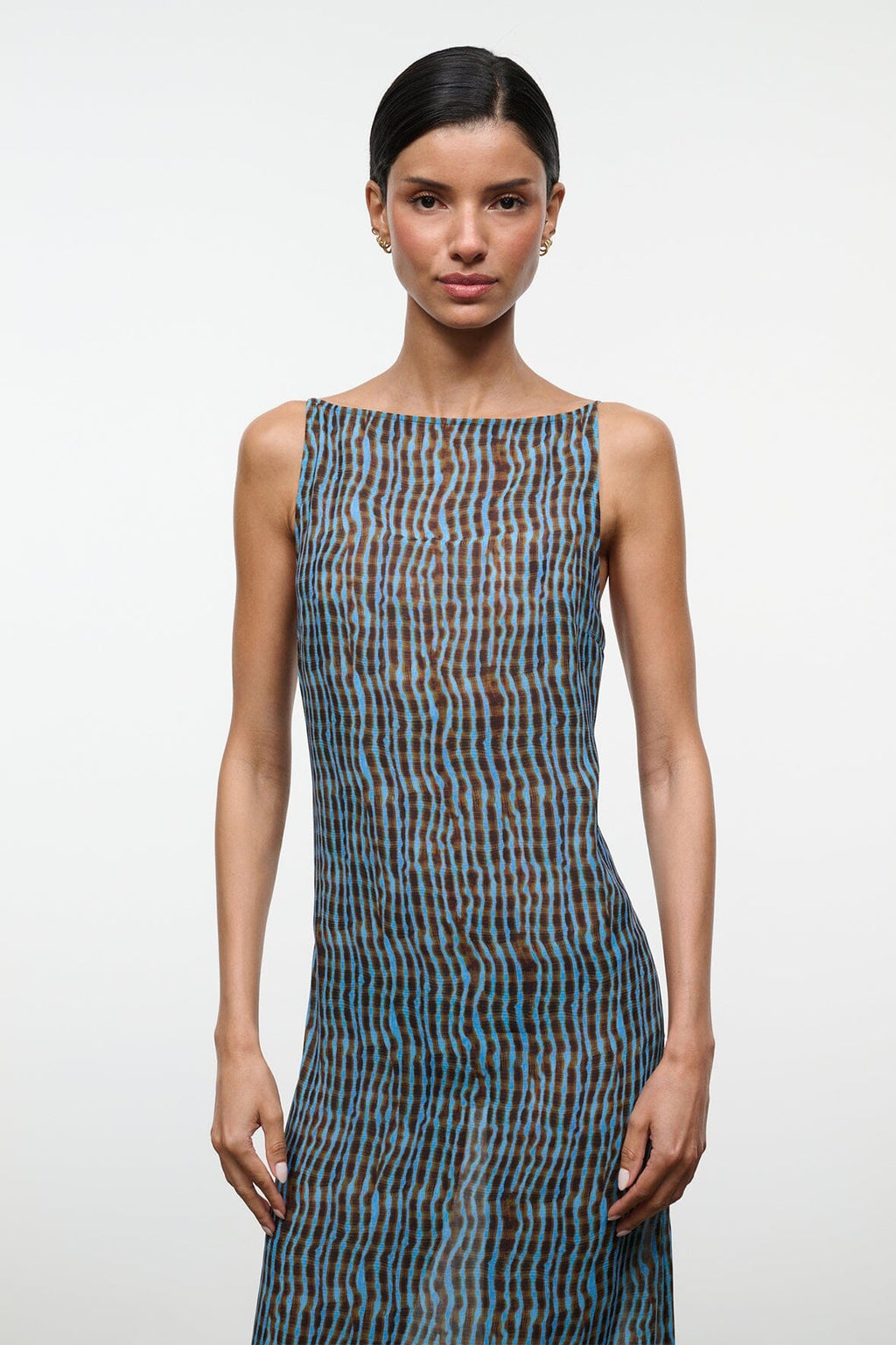 Cressida YUCA COVERUP DRESS Sheer Chiffon Maxi with Shell Print 2