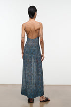 Cressida YUCA COVERUP DRESS Sheer Chiffon Maxi with Shell Print 3
