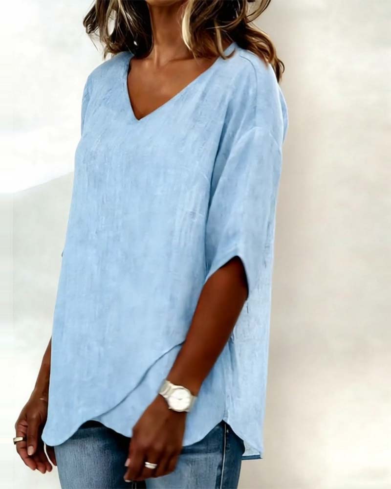 Donna V-Neck Blouse 1
