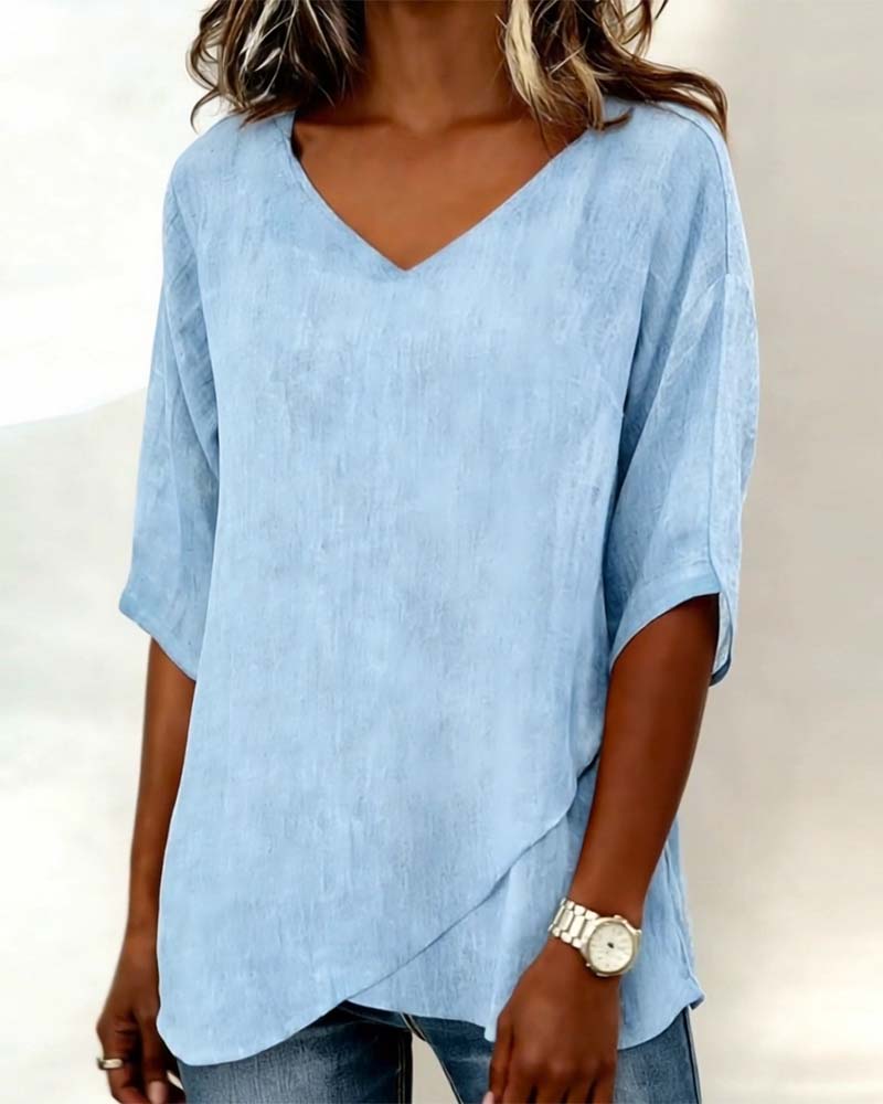 Donna V-Neck Blouse 2