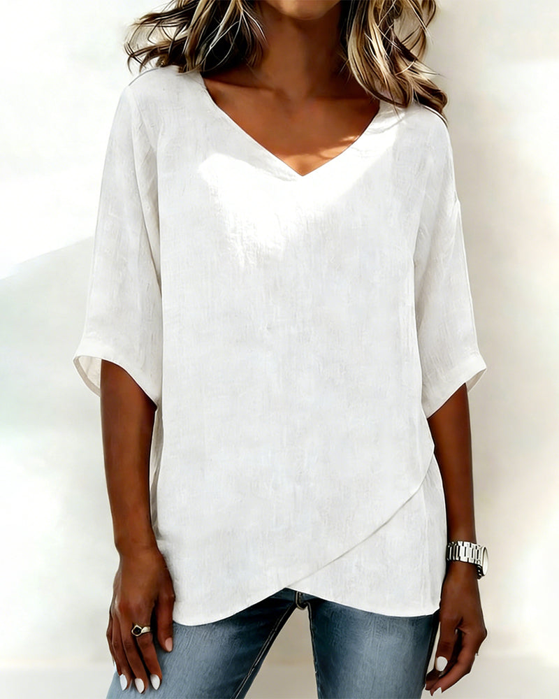 Donna V-Neck Blouse 4