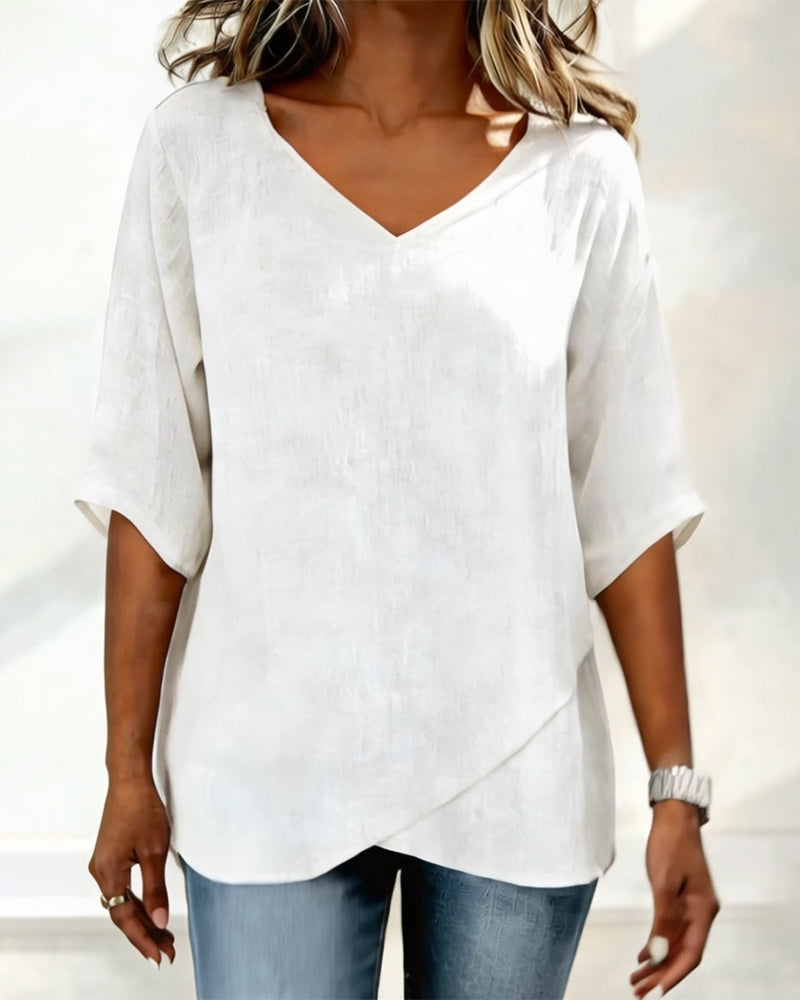 Donna V-Neck Blouse 5